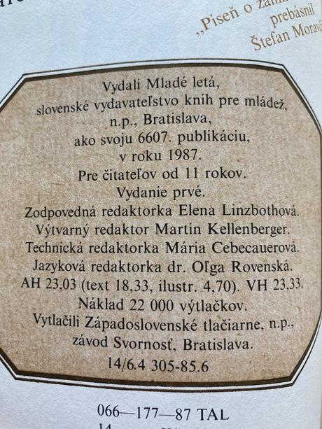 Tomáš a lúpežní rytieri-prvé vyd.1987,