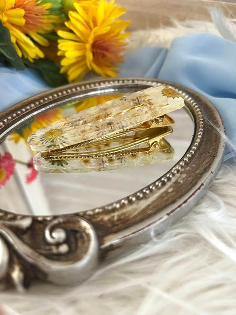 Ručne vyrobené živicové sponky do vlasov, 