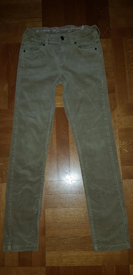 Menčestrové nohavice, h&m,158