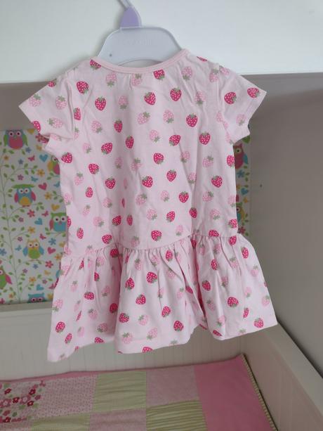 Bavlnené šaty jahoda, h&m, h&m,62