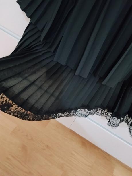 Zara - exkluzívne čierne čipkované šaty, zara,s