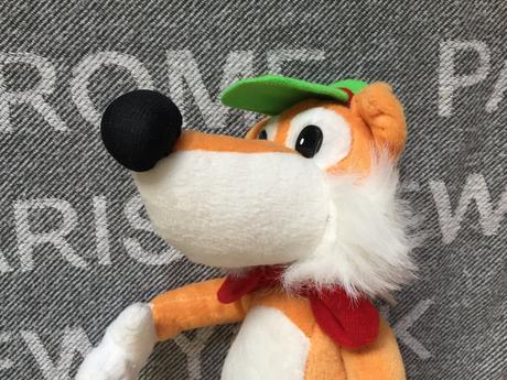 Retro plysovy lisiak maskot schwabisch hall,