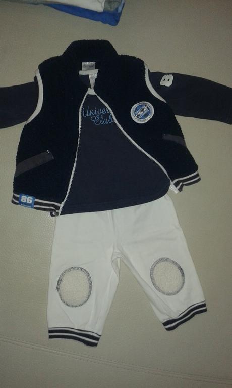 Komplet-vesta,tricko,teplaky, dirkje,68