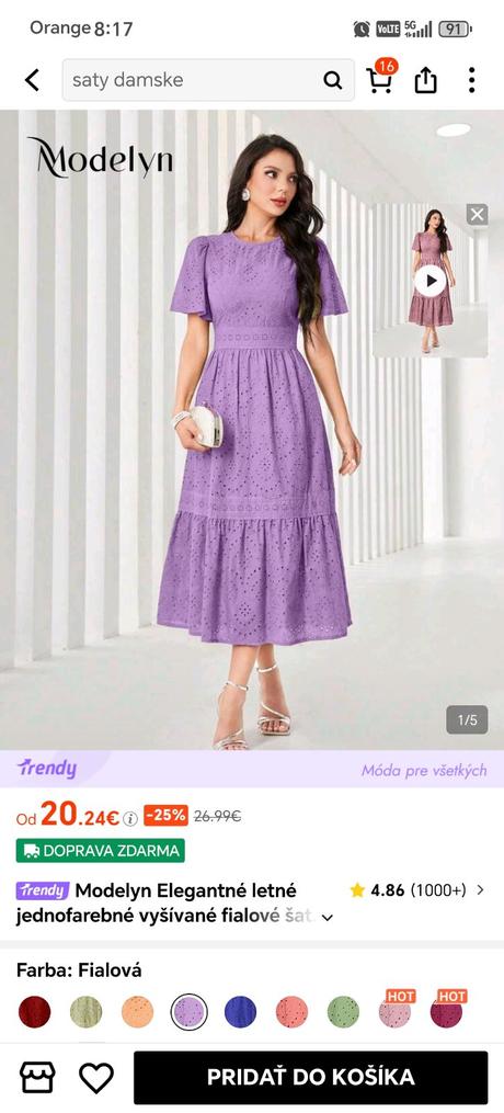 Madeirove saty bavlna m,l krasne ako na foto, m