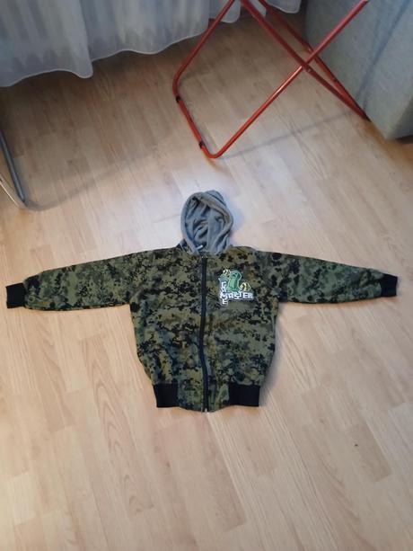 Mikina maskáč na zips 134, 134