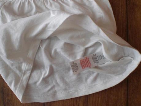 Biele tielečko s madeiroua kvetinkami 2-3 roky top, f&f,98