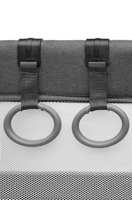 Caretero detská skladacia ohrádka quadra graphite, šírka (cm): 80,dĺžka (cm): 80