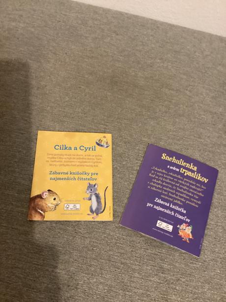 2 ks mini rozprávkové knižky, 