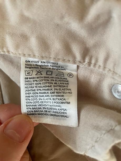 Kremove nohavice h&m, h&m