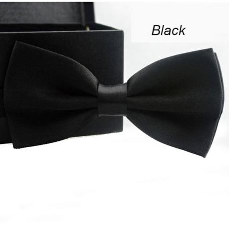 Jednoduchý, jednofarebný, saténový motýlik, 