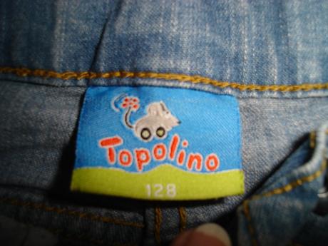 Riflové 3/4 nohavice, topolino,128