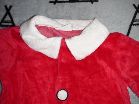 Santov vianočný zamatový overal veľ.74, 74