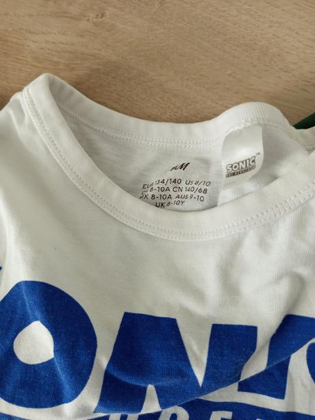 2x tričko, h&m,140