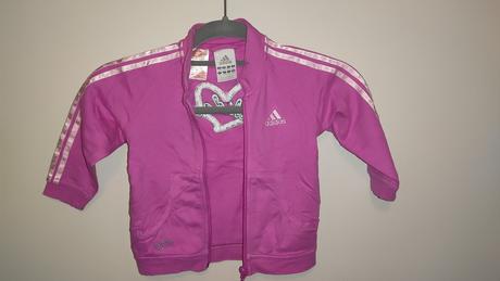 Dievčenská tepláková mikina, adidas,86