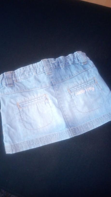 Riflová sukňa hello kitty, h&m,74