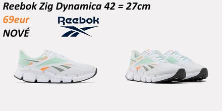 Reebok zig dynamica bežecké biele, reebok,42