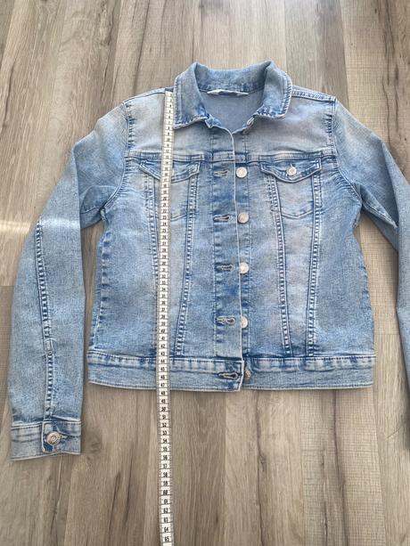 Riflová bunda, h&m,152