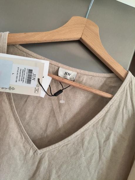 Jdy ľanové midi šaty l, l