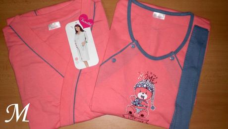 Kojenecká nočná košeľa so županom, vienetta secret,l / m / s / xl / xxl