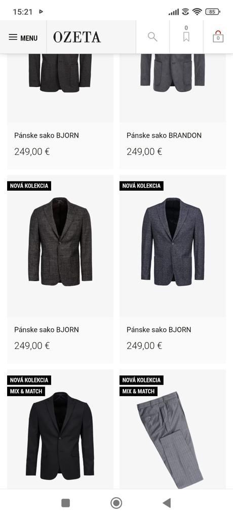 Ozeta oblek c.56, xl