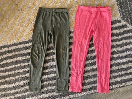 Legínky ružové a olivové, dopodopo,122