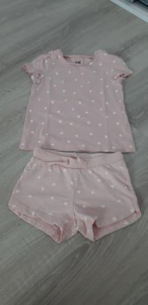 Triko h&m 86 a sortky h&m 74 2x oblecene, h&m,86