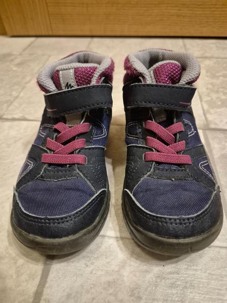 Treková obuv modrá pre dievča quechua 26, quechua,26