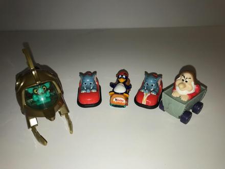 3 kinder sloník, pinguin a mcdonalds trpaslík,