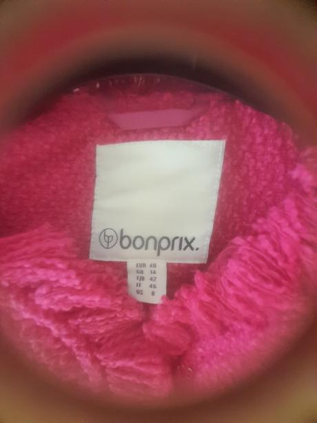 Sako - typ chanel, bouclé tvíd, farba azalea-fuchs, bonprix,40