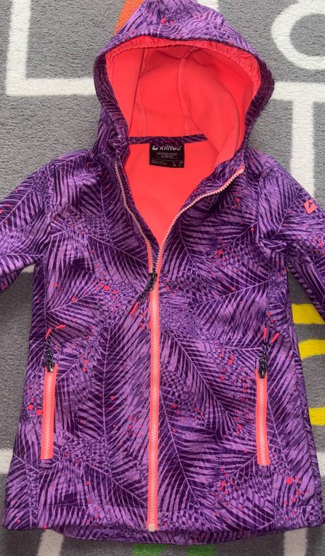 Softshelová bunda kiltec v.128 top stav 10.000mm, 128