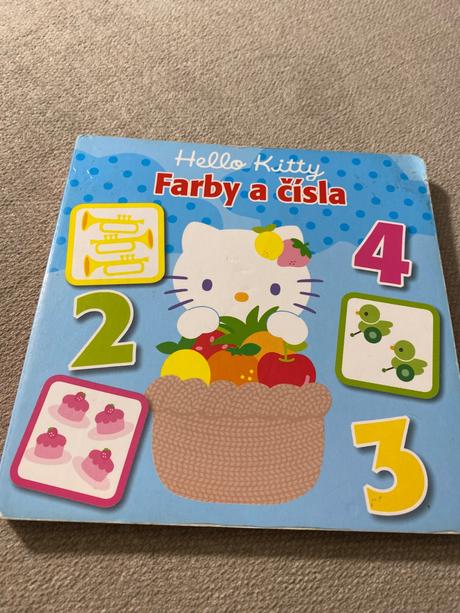Krásne leporelo hello kitty farby a číslo,