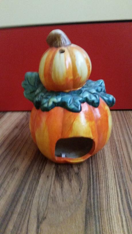 Keramicky svietnik "tekvicka", 