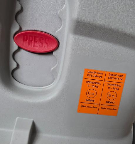 Detská sedačka bmw junior seat i-ii., 