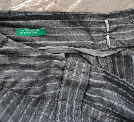 Elegantné tenké nohavice benetton, veľ. 38, xs, benetton,xs