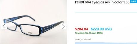 Okuliarový rám fendi, fendi