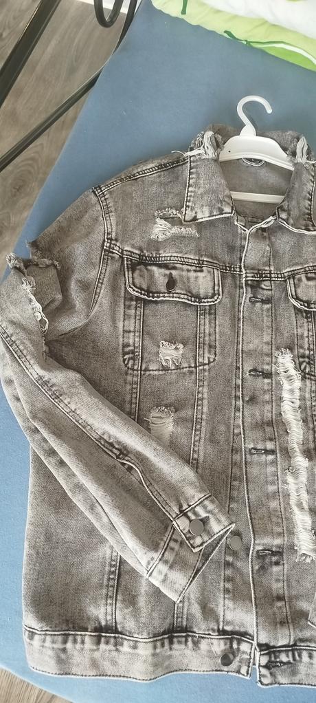 Pánska riflova bunda, l