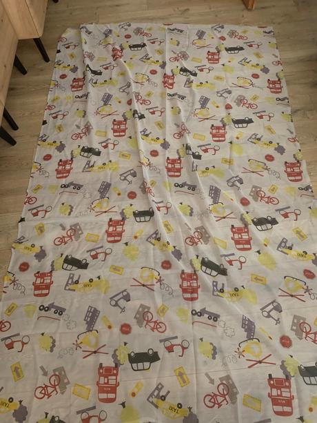 Záclona s motívom áut - metráž, 