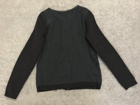 Čierny dámsky prešívaný svetrík camaïeu, camaieu,m