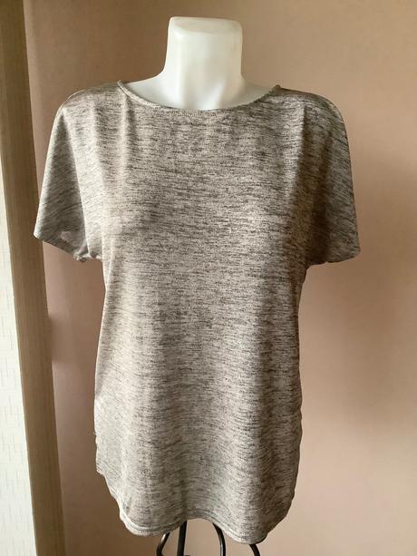 Metalické tričko apricot, s