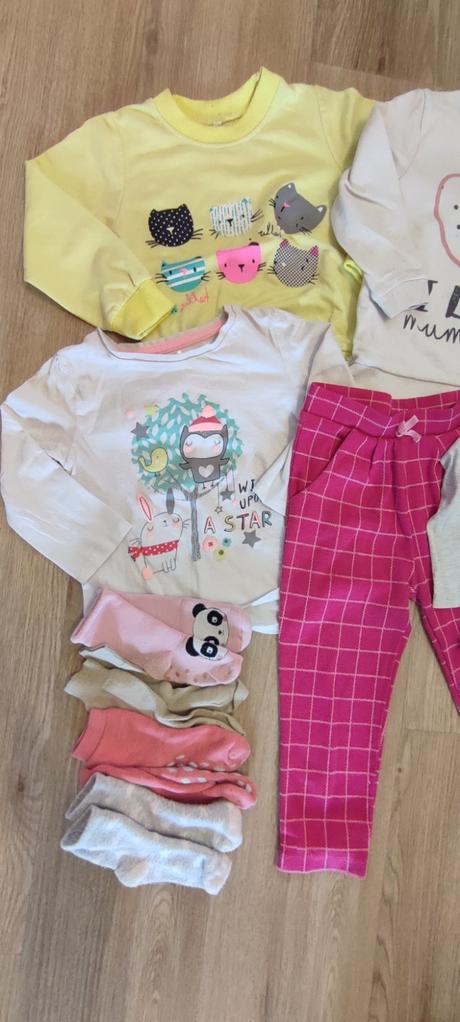 Balík dievčenských veci tričká mikiny nohavice 98, 86–98