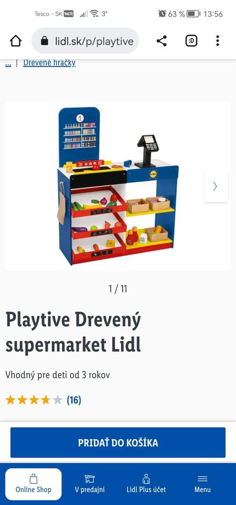 Drevený obchod pre deti, 