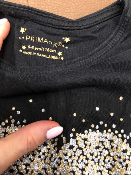 Sparkle tricko, primark,116