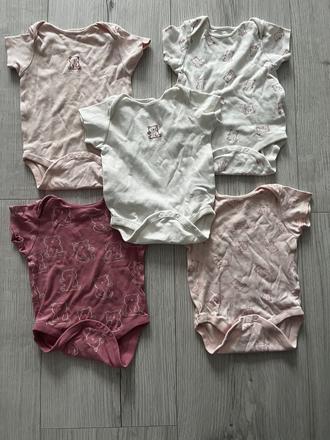 5 kusov body s macikmi (krátky rukáv), next,80