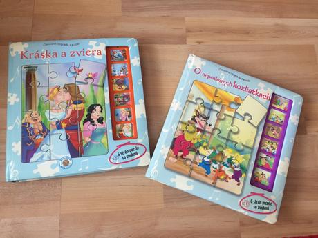 Puzzle kniha kráska a zviera, 