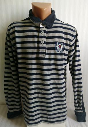 Pánske modro sivé tričko, casual, l