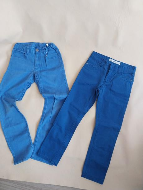 2x nohavice ..cena spolu, h&m,134