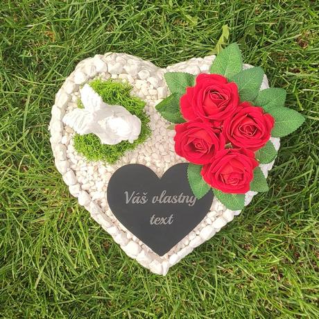 Srdce na hrob s anjelom, 