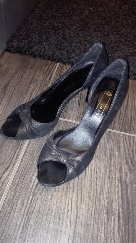 Lodicky cierne trblietave, 40