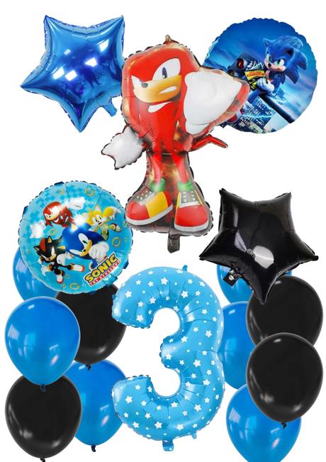 Balóny ježko sonic/knuckles/shadow- až 15/16/17/18, 