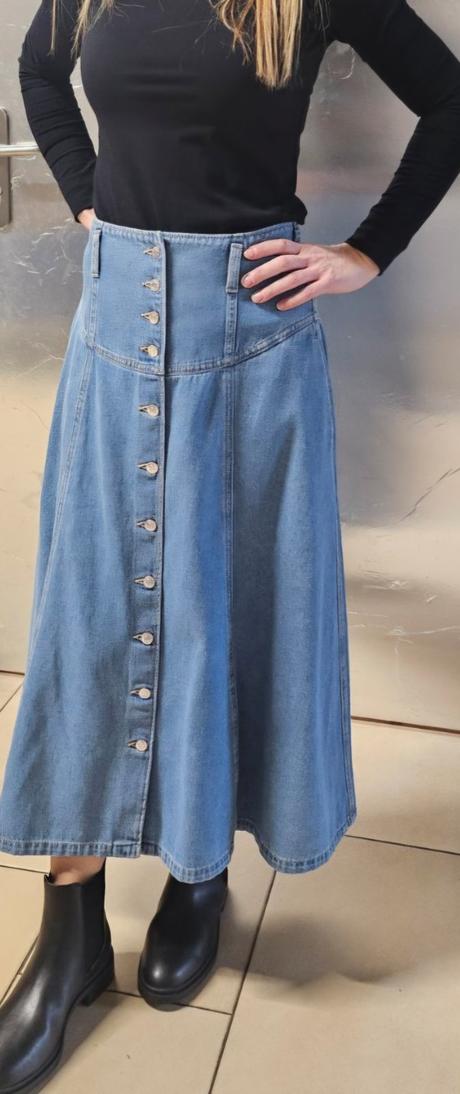 Riflová sukňa veľ.36, c&a,36